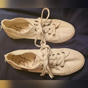 BLOW FISH MALIBU WOMAN White Canvas Sneakers Size 11